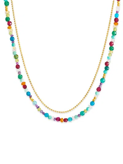Dower & Hall Tutti Frutti Orissa Necklace In Gold