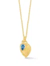 Dower & Hall Twist-embellished Pendant Necklace In Gold