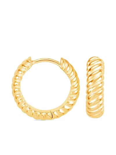 Dower & Hall Twist Huggie Hoops