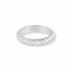 Dower & Hall Twist Twinkle Ring In Silver