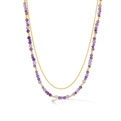 Dower & Hall Violet Orissa Necklace In Gold
