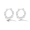 Dower & Hall Waterfall Hinged Huggie Hoops In Silver