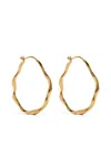 Dower & Hall Waterfall Hoop Earrings In Gold