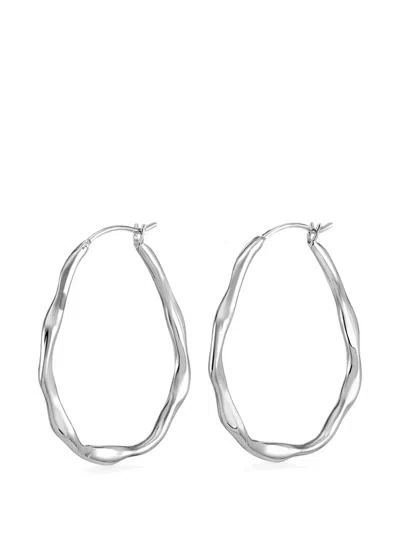 Dower & Hall Waterfall Hoop Earrings In Metallic