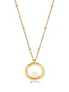 Dower & Hall Waterfall Pendant Necklace In Gold