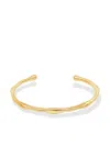 Dower & Hall Waterfall Torque Bracelet In 金色
