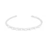 Dower & Hall Waterfall White Freshwater Pearl Bangle In Silver