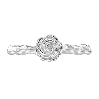 Dower & Hall Wild Rosebud Twinkle™ Ring In Silver