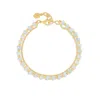 Dower & Hall Women's Aquamarine Orissa Bracelet In Gold Vermeil In Gold