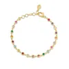 Dower & Hall Array Gemstone Line Bracelet In Multi