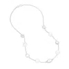 Dower & Hall Women's Baroque Pearl & Pebble Necklace In Silver In White