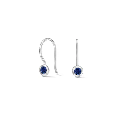 Dower & Hall Women's Blue Sapphire Twinkle Drop Earrings In Sterling Silver In Metallic