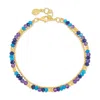Dower & Hall Women's Bluebell Orissa Bracelet In Gold Vermeil In Multi
