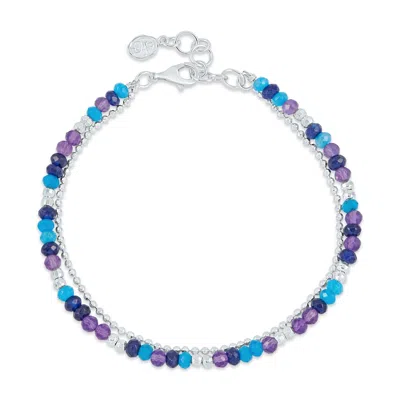 Dower & Hall Women's Bluebell Orissa Bracelet In Sterling Silver In Multi