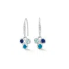 Dower & Hall Women's Blues Array Trio Drop Earrings In Silver In Silver