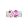 Dower & Hall Women's Blush Twinkle Stacking Rings Set In Sterling Silver In Metallic