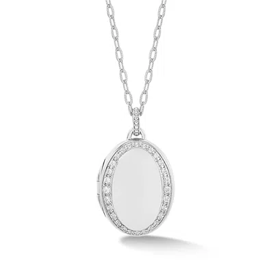 Dower & Hall Women's Celeste Sapphire Locket In Silver In Metallic