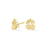 Dower & Hall Women's Cherry Narrative Studs In Gold Vermeil In Gold