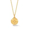 Dower & Hall Women's Diamond Starburst Round Locket Gold In Gold