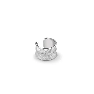 Dower & Hall Women's Double Concave Nomad Ear Cuff In Sterling Silver