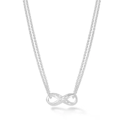 DOWER & HALL WOMEN'S ENTWINED INFINITY PENDANT IN STERLING SILVER