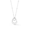 Dower & Hall Women's Entwined Small Double Oval Pendant In Sterling Silver