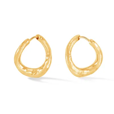 Dower & Hall Women's Entwined Twist Huggie Hoops - Gold