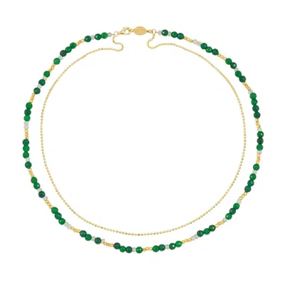 Dower & Hall Women's Evergreen Orissa Necklace In Green