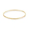 Dower & Hall 2mm Hammered Nomad Bangle In Gold