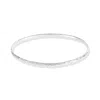 Dower & Hall Women's Fine Hammered Nomad Bangle - Silver In Silver