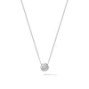 Dower & Hall Women's Fine White Gold Gold Solitaire Cascade Diamond Pendant In Metallic