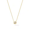 Dower & Hall Women's Fine Yellow Gold Solitaire Cascade Diamond Pendant In Gold