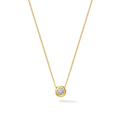 Dower & Hall Women's Fine Yellow Gold Solitaire Cascade Diamond Pendant