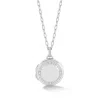 Dower & Hall Women's Gleam Sapphire Locket In Silver In Brown