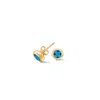 Dower & Hall Women's Gold / Blue Cobalt Blue Dewdrop Studs In Gold Vermeil In Multi