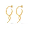 Dower & Hall Women's Gold Entwined Large Double Twist Hoops In Vermeil