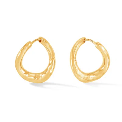 Dower & Hall Women's Gold Entwined Twist Huggie Hoops In Vermeil