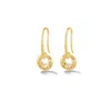 Dower & Hall Hammered Bean Drop Dangle Earrings In Gold