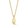 Dower & Hall Women's Gold Small Pebble Droplet Pendant In Vermeil In Gold