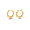 Dower & Hall Hinged Huggie Hoop Earrings In Gold