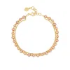 Dower & Hall Women's Golden Freshwater Timeless Pearl Bracelet In Gold Vermeil