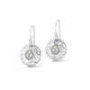 Dower & Hall Women's Hammered Disc & Dove Grey Freshwater Nomad Pearl Earrings In Sterling Silver