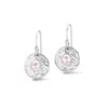Dower & Hall Women's Hammered Disc & Pink Freshwater Nomad Pearl Earrings In Sterling Silver