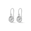 Dower & Hall Women's Hammered Disc & White Sapphire Array Earrings In Silver In Silver