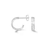Dower & Hall 14mm Hammered Nomad Hoops In Silver