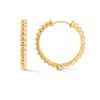 Dower & Hall Women's Large Dotty Huggie Hoops In Gold Vermeil In Gold