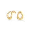 Dower & Hall Women's Large Entwined Studs In Gold Vermeil In Gold