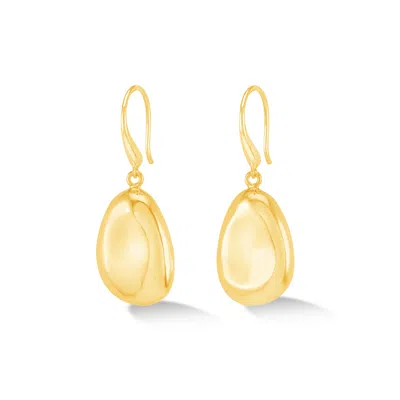 Dower & Hall Women's Large Pebble Drop Earrings In Gold