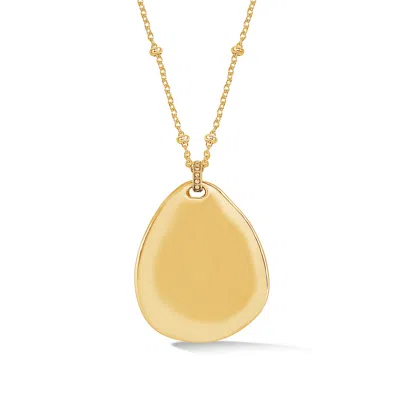 Dower & Hall Women's Large Pebble Pendant In Gold Vermeil