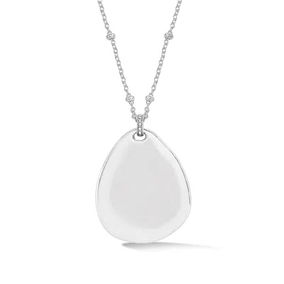 Dower & Hall Women's Large Pebble Pendant In Sterling Silver